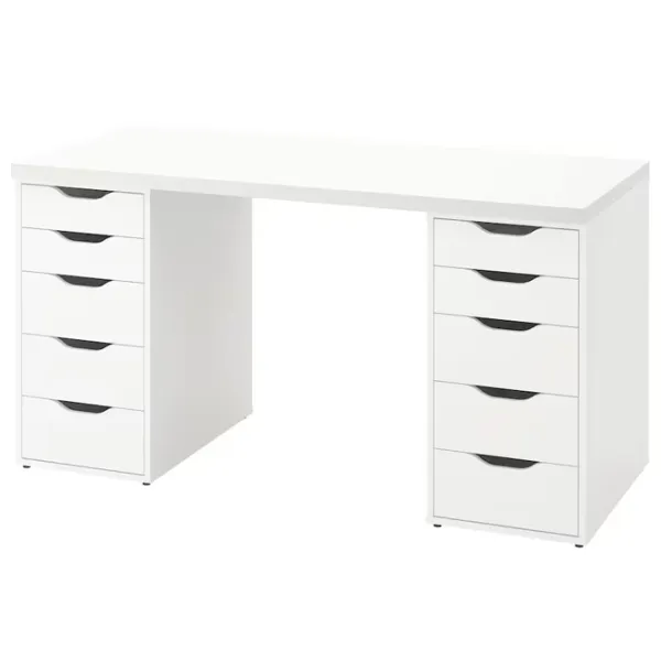 Офисный стол Ikea Lagkapten/Alex ДСП/ Белый photo 1
