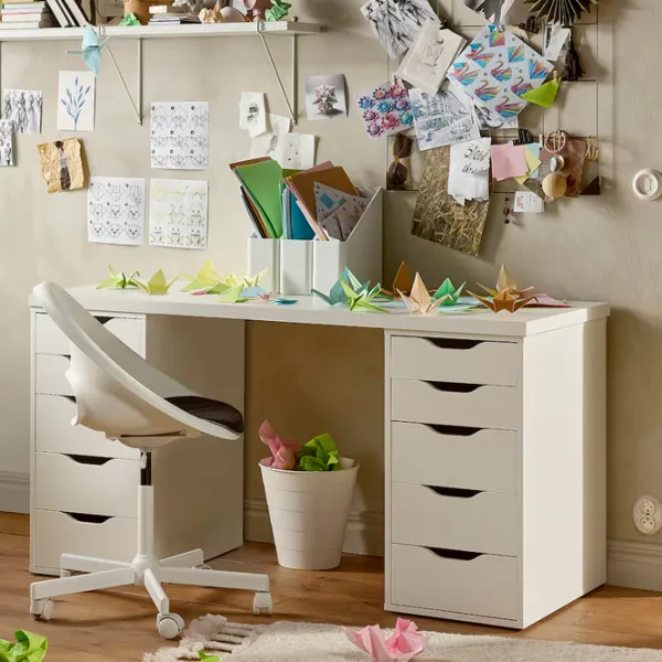 Офисный стол Ikea Lagkapten/Alex ДСП/ Белый photo 2