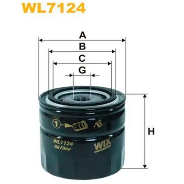 Масляный фильтр Wix Filters WL7124 WX-WL7124 photo 2