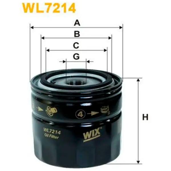 Filtru de ulei Wix Filters WL7214 WX-WL7214 photo 3