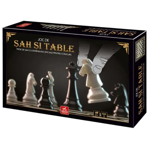 Joc de masă Deico Chess and Checkers 8+/ Șah photo 1