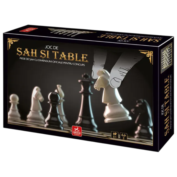 Joc de masă Deico Chess and Checkers 8+/ Șah photo 1