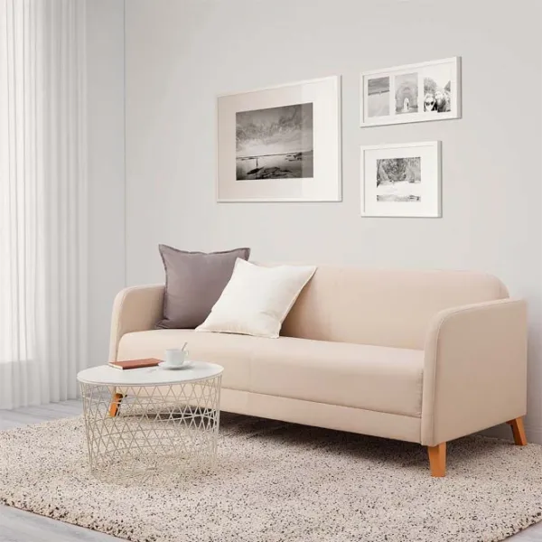 Canapea Ikea Linanas (5455381) Stofă / Beige photo 3
