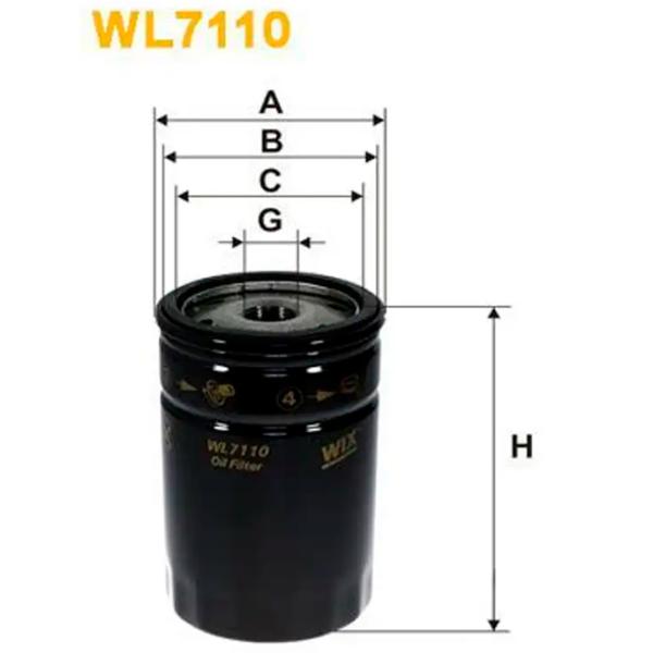 Масляный фильтр Wix Filters WL7110 WX-WL7110 photo 2 Масляный фильтр Wix Filters WL7110 WX-WL7110 photo 2