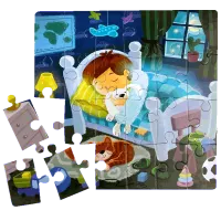 Puzzle DoDo Daily Routines 3+/ Numărul de piese: 72