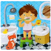 Puzzle DoDo Daily Routines 3+/ Numărul de piese: 72 photo 2