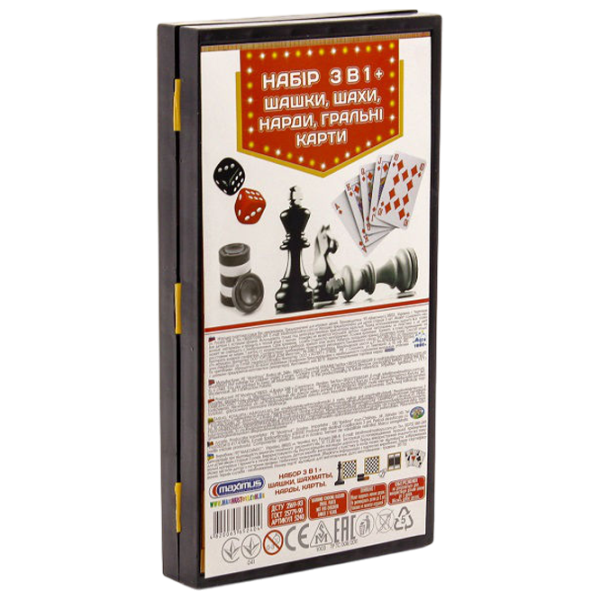 Настольная игра New World 3в1 3+/ Шахматы photo 1
