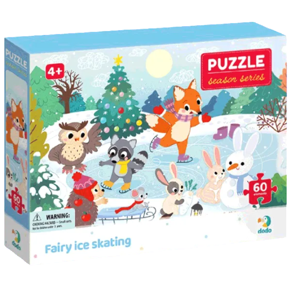 Puzzle DoDo Fairy Ice Skating 4+/ Количество деталей: 60 photo 1