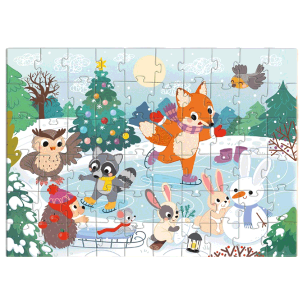 Puzzle DoDo Fairy Ice Skating 4+/ Количество деталей: 60 photo 2