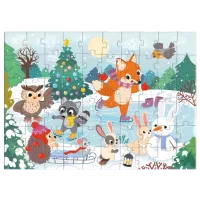 Puzzle DoDo Fairy Ice Skating 4+/ Numărul de piese: 60 photo 2