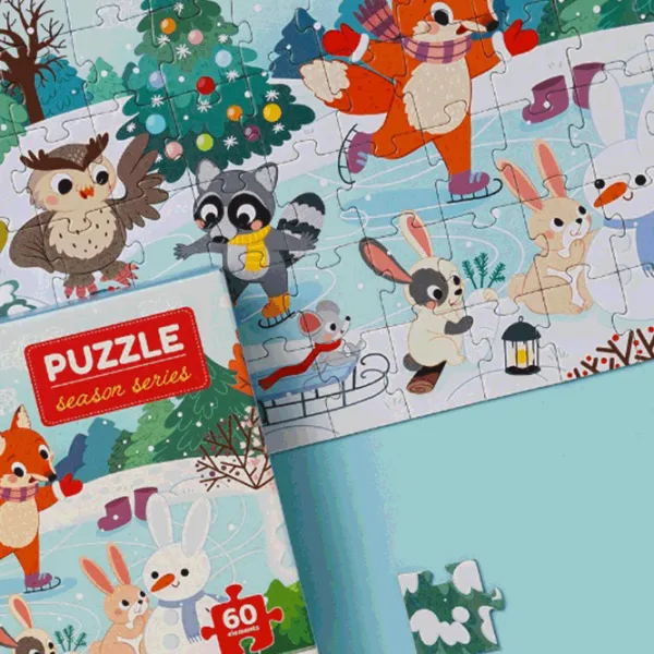 Puzzle DoDo Fairy Ice Skating 4+/ Количество деталей: 60 photo 4