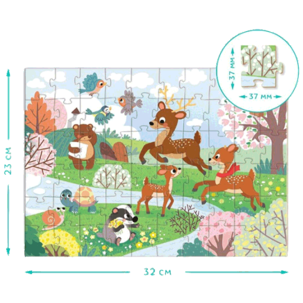 Puzzle DoDo Spring Blossom 4+/ Numărul de piese: 60 photo 4