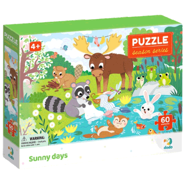 Puzzle DoDo Sunny Days 4+/ Количество деталей: 60 photo 1