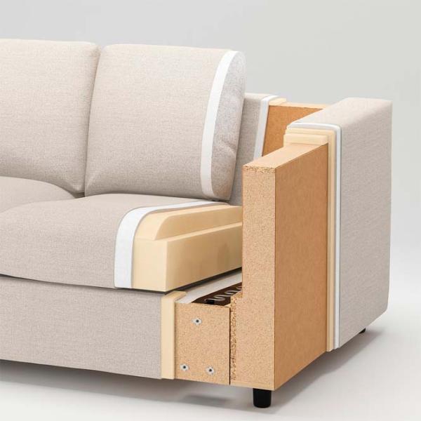 Canapea Ikea Vimle (5382350) Stofă / Gray photo 6