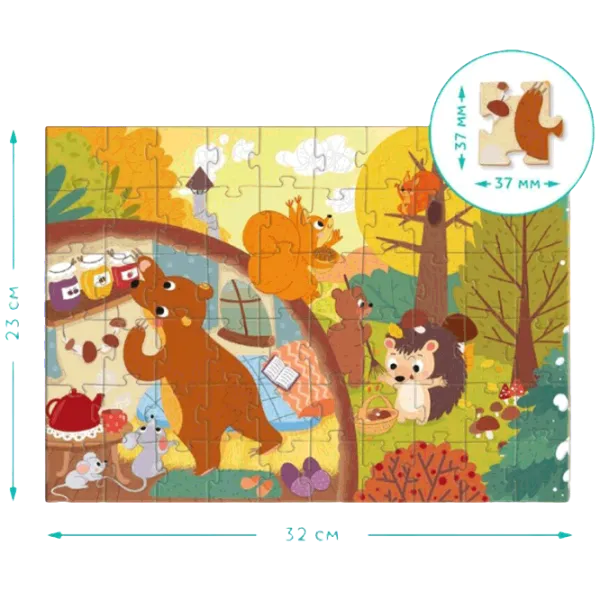 Puzzle DoDo Harvest Time 4+/ Количество деталей: 60 photo 3 Puzzle DoDo Harvest Time 4+/ Количество деталей: 60 photo 3