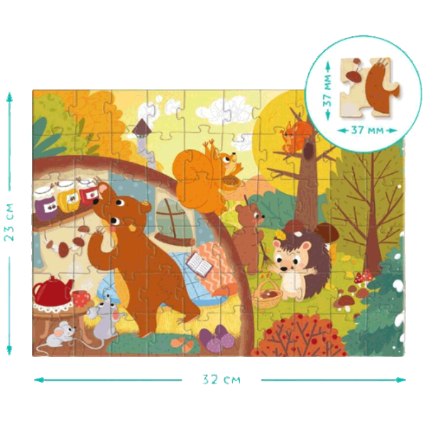 Puzzle DoDo Harvest Time 4+/ Количество деталей: 60 photo 3 Puzzle DoDo Harvest Time 4+/ Количество деталей: 60 photo 3