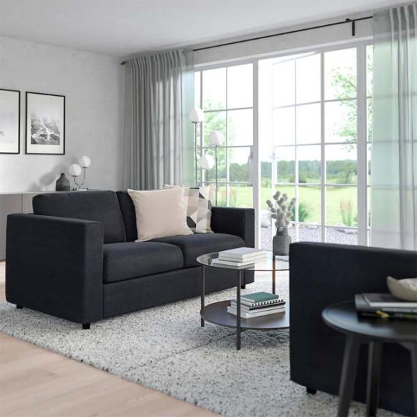 Canapea Ikea Vimle (5376015) Stofă / Black Blue photo 5