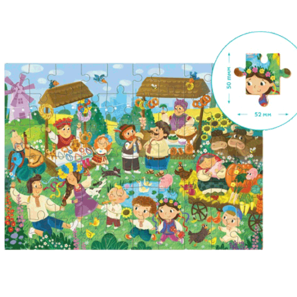 Puzzle DoDo Sorochinsky Fair 4+/ Количество деталей: 60 photo 2