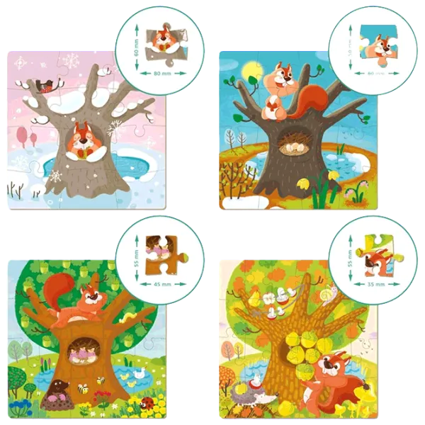Puzzle DoDo Seasons 3+/ Numărul de piese: 72 photo 1