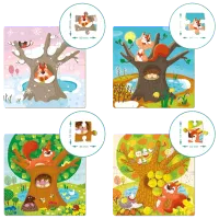 Puzzle DoDo Seasons 3+/ Numărul de piese: 72