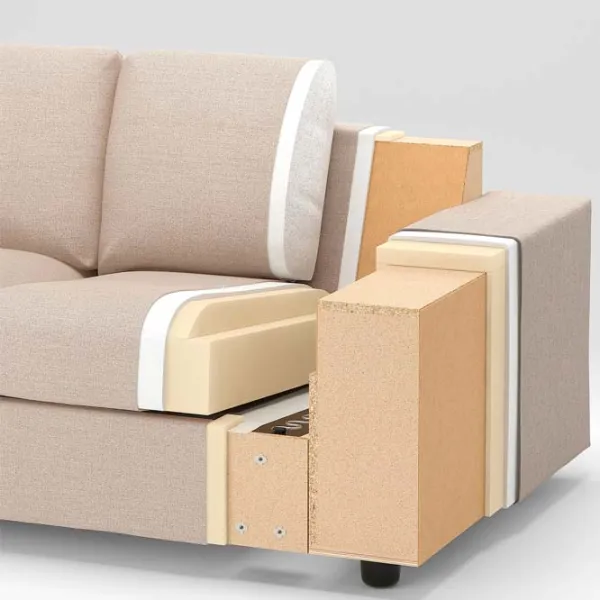 Canapea Ikea Vimle (5382352) Stofă / Beige photo 6