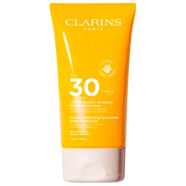 Cremă de protecție solară CLARINS Youth-protecting Yellow / 0.15l photo 1 Cremă de protecție solară CLARINS Youth-protecting Yellow / 0.15l photo 1