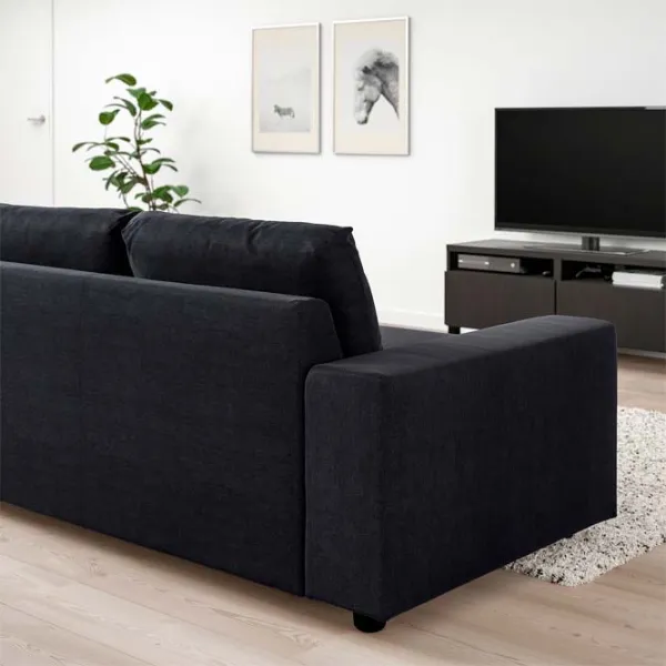 Canapea Ikea Vimle (5382349) Stofă / Black Blue photo 2