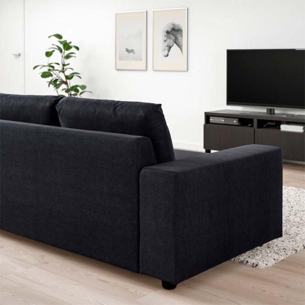 Canapea Ikea Vimle (5382349) Stofă / Black Blue photo 2