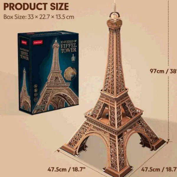 Puzzle CubicFun Eiffel Tower 10+/ Количество деталей: 314 photo 5