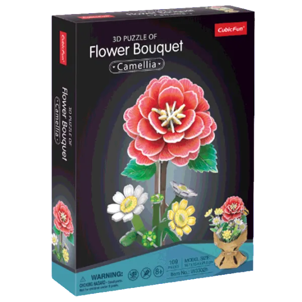 Puzzle CubicFun Flower Bouquet 8+/ Количество деталей: 108 photo 1