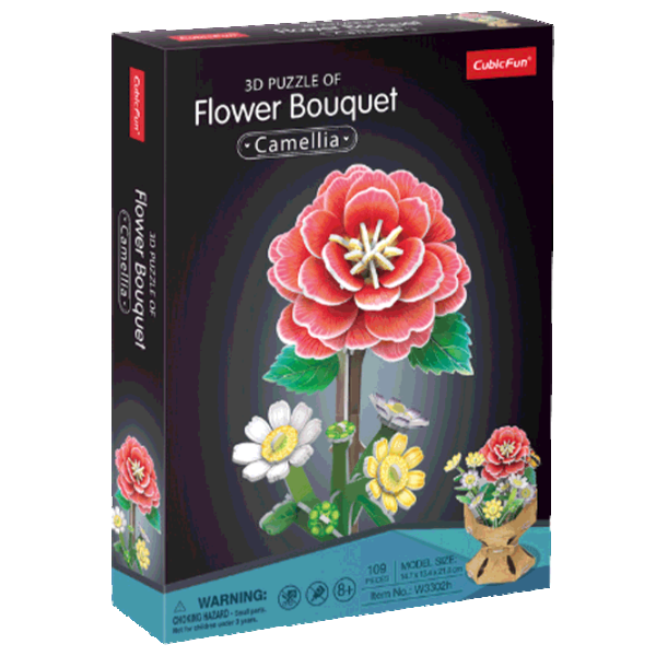 Puzzle CubicFun Flower Bouquet 8+/ Количество деталей: 108 photo 1