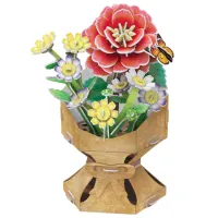 Puzzle CubicFun Flower Bouquet 8+/ Numărul de piese: 108 photo 2