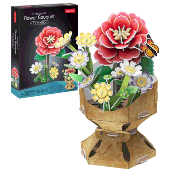 Puzzle CubicFun Flower Bouquet 8+/ Количество деталей: 108 photo 5