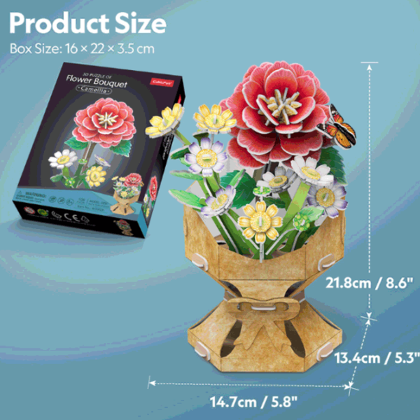 Puzzle CubicFun Flower Bouquet 8+/ Количество деталей: 108 photo 7