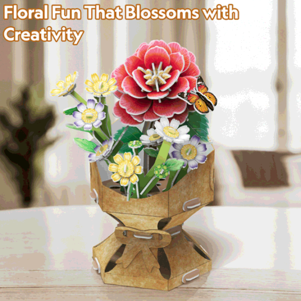 Puzzle CubicFun Flower Bouquet 8+/ Количество деталей: 108 photo 11