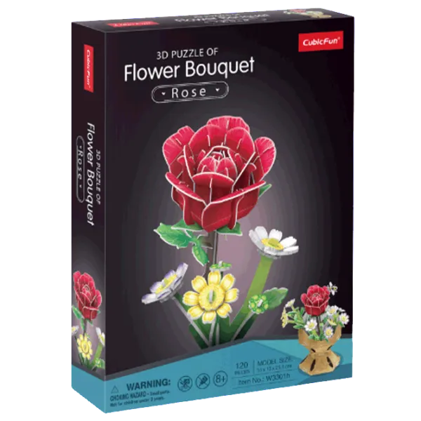 Puzzle CubicFun Flower Bouquet 8+/ Количество деталей: 120 photo 1