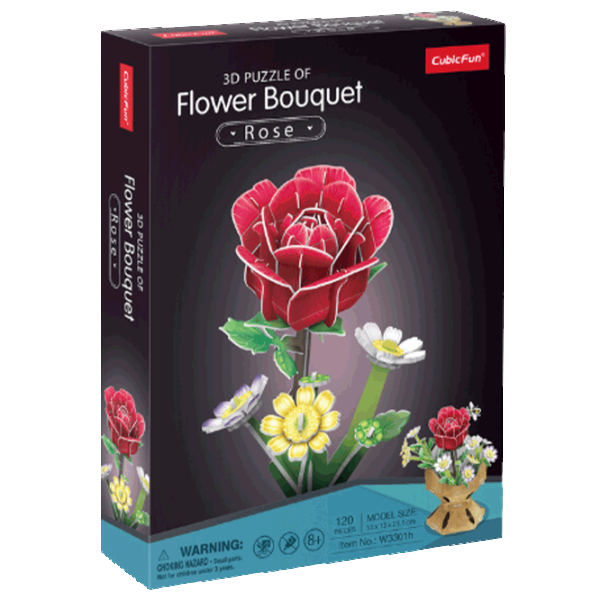 Puzzle CubicFun Flower Bouquet 8+/ Количество деталей: 120 photo 1
