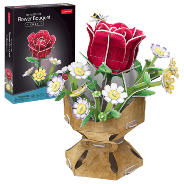 Puzzle CubicFun Flower Bouquet 8+/ Количество деталей: 120 photo 2