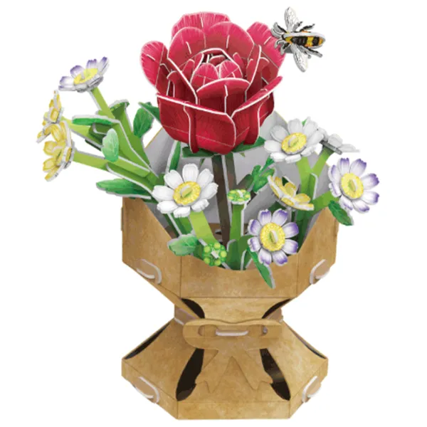Puzzle CubicFun Flower Bouquet 8+/ Количество деталей: 120 photo 3
