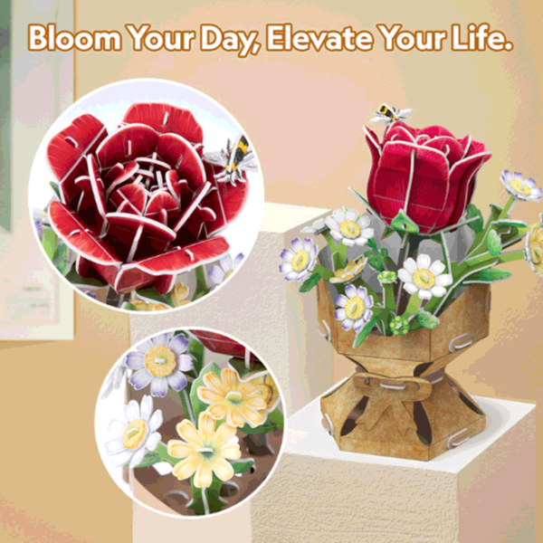 Puzzle CubicFun Flower Bouquet 8+/ Количество деталей: 120 photo 6