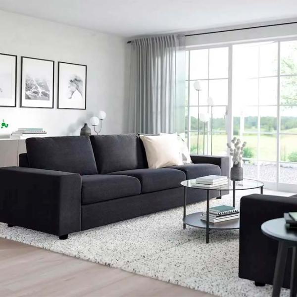 Диван Ikea Vimle (5382364) Ткань / Чёрный Синий photo 3 Диван Ikea Vimle (5382364) Ткань / Чёрный Синий photo 3