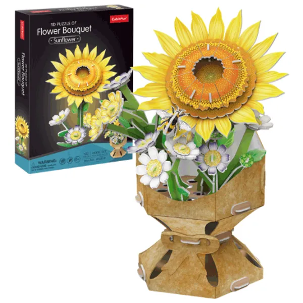 Puzzle CubicFun Flower Bouquet 8+/ Количество деталей: 102  photo 3