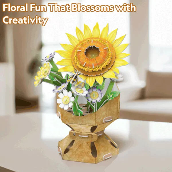 Puzzle CubicFun Flower Bouquet 8+/ Количество деталей: 102  photo 6