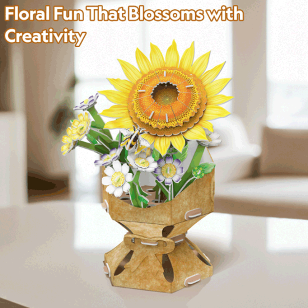 Puzzle CubicFun Flower Bouquet 8+/ Количество деталей: 102  photo 6