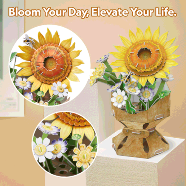 Puzzle CubicFun Flower Bouquet 8+/ Количество деталей: 102  photo 7