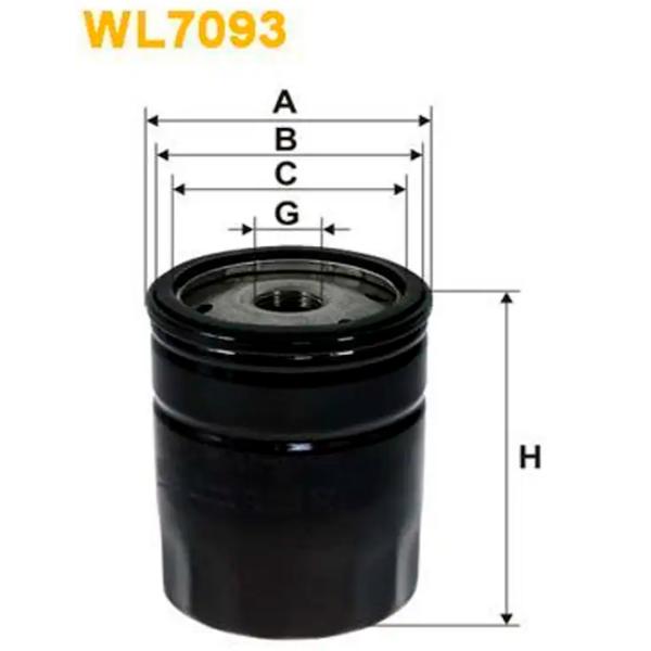 Filtru de ulei Wix Filters WL7093 WX-WL7093 photo 2