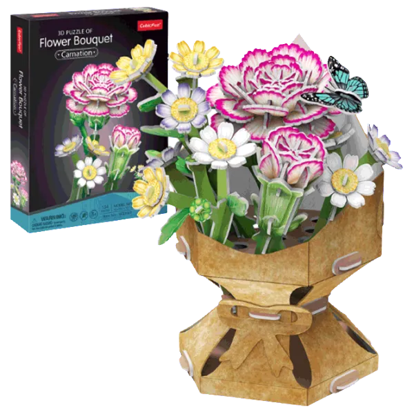 Puzzle CubicFun Flower Bouquet 8+/ Количество деталей: 134 photo 1