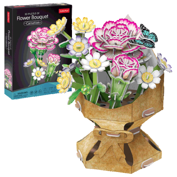 Puzzle CubicFun Flower Bouquet 8+/ Количество деталей: 134 photo 1