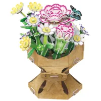 Puzzle CubicFun Flower Bouquet 8+/ Numărul de piese: 134 photo 2