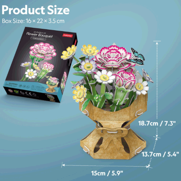 Puzzle CubicFun Flower Bouquet 8+/ Количество деталей: 134 photo 5